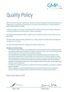 Quality Policy